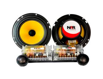 NAR KIT DUAS VIAS 6.5 Polegadas 60W KEVLAR CROSSOVER ACRILICO 650CS3 NAR KIT DUAS VIAS 6.5 Polegadas 60W KEVLAR CROSSOVER ACRILICO 650CS3